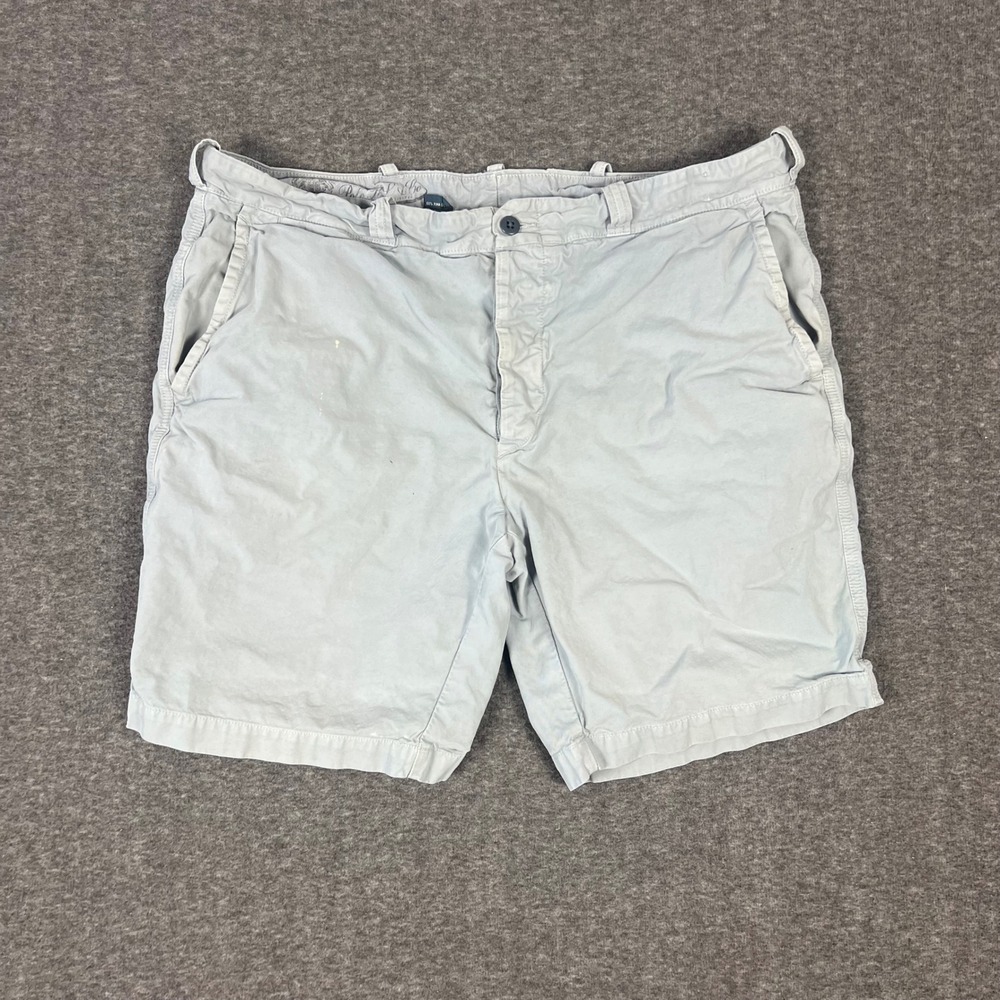 Vintage Polo Ralph Lauren Chino Shorts Men 36 Blue Pima Cotton Flat Front Preppy